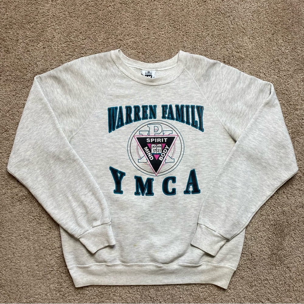 Vintage Warren Michigan Family YMCA Crewneck Sweatshirt